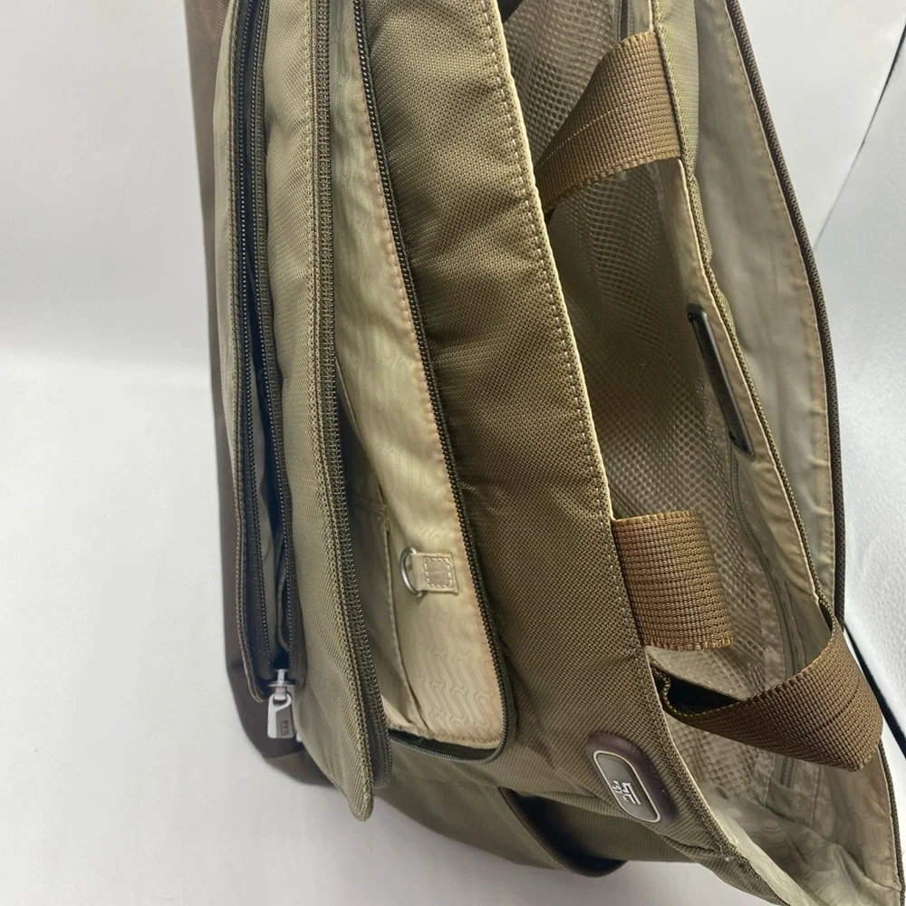TUMI T-Tech Army Green Nylon Multi Pockets Laptop Bag